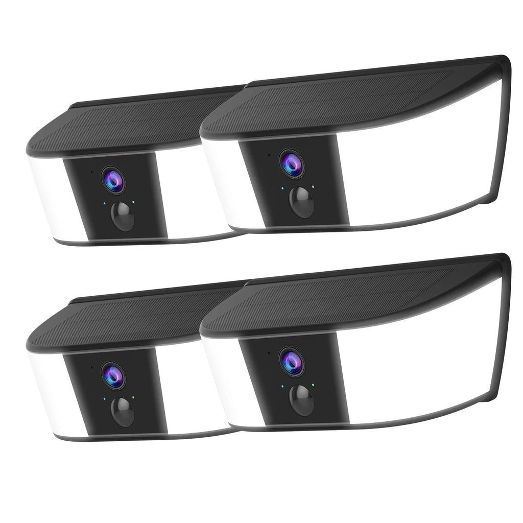 Caméra de Surveillance Solaire Extérieure 2K avec Batterie