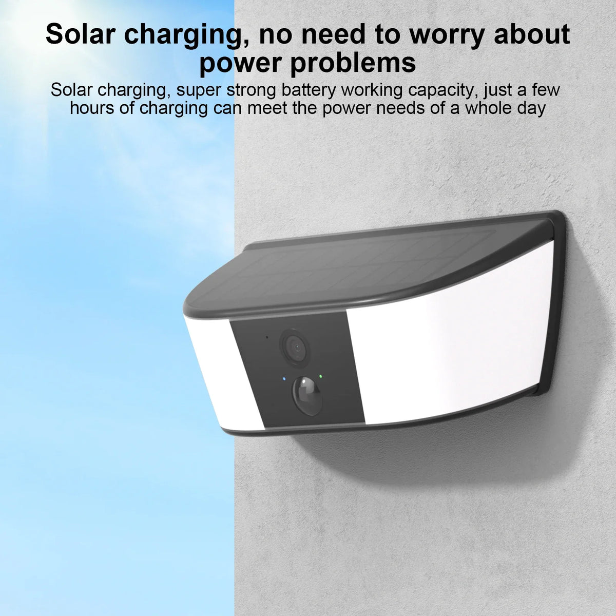Caméra de Surveillance Solaire Extérieure 2K avec Batterie