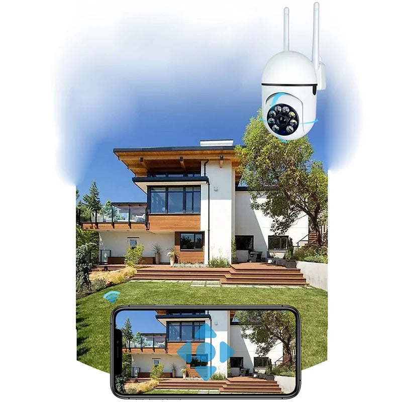 Caméra De Surveillance Wi-Fi 1080P Avec Vision Nocturne