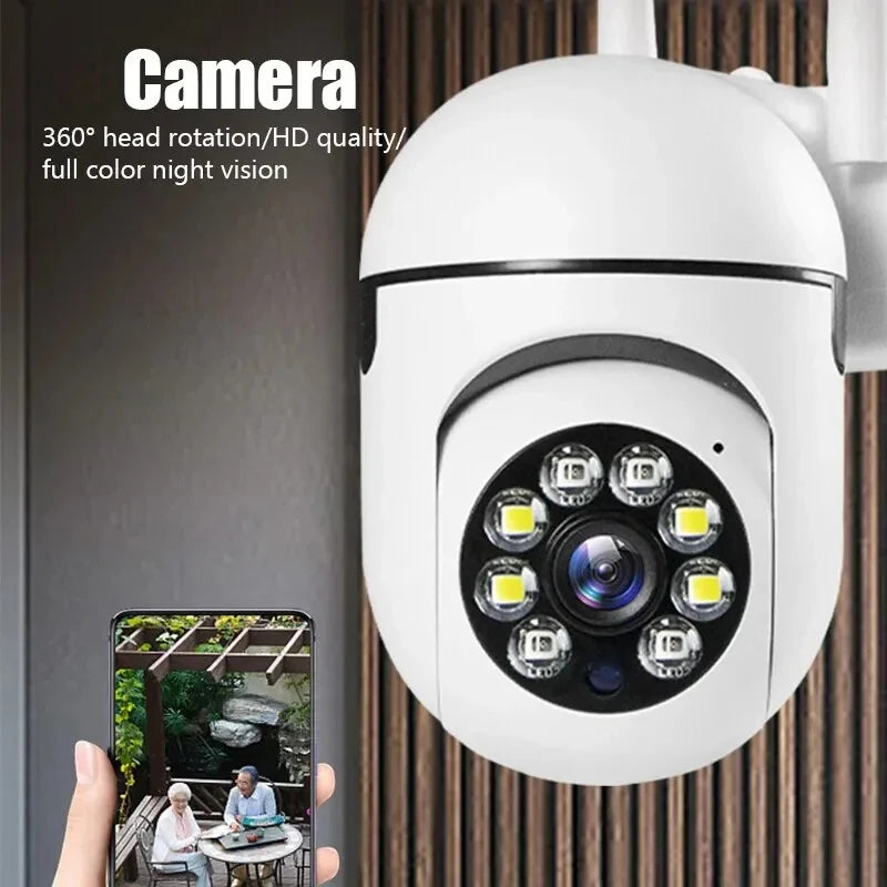 Caméra De Surveillance Wi-Fi 1080P Avec Vision Nocturne Image