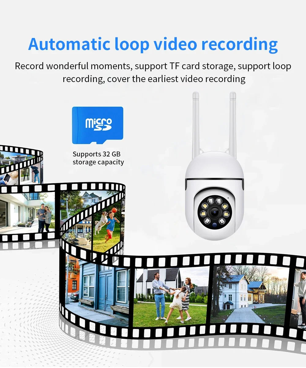 Caméra De Surveillance Wi-Fi PTZ 8MP Avec Zoom 4X