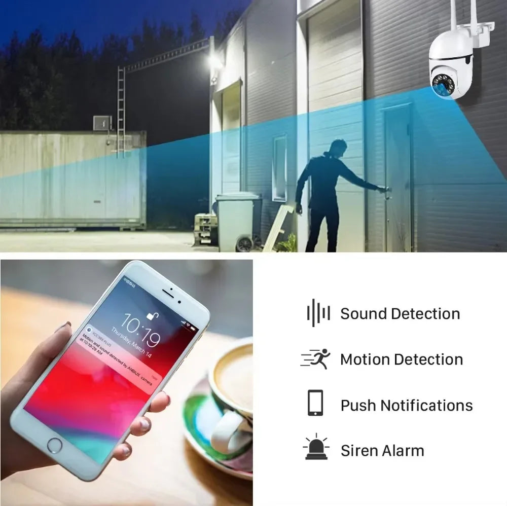 Caméra De Surveillance Wi-Fi PTZ 8MP Avec Zoom 4X