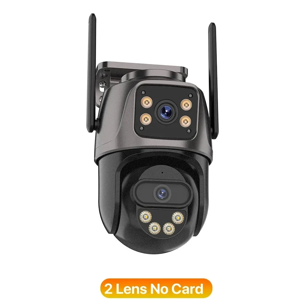 Caméra De Surveillance WiFi 4K À Triple Objectif PTZ Image