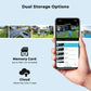 Caméra De Surveillance WiFi PTZ Double Écran 15MP