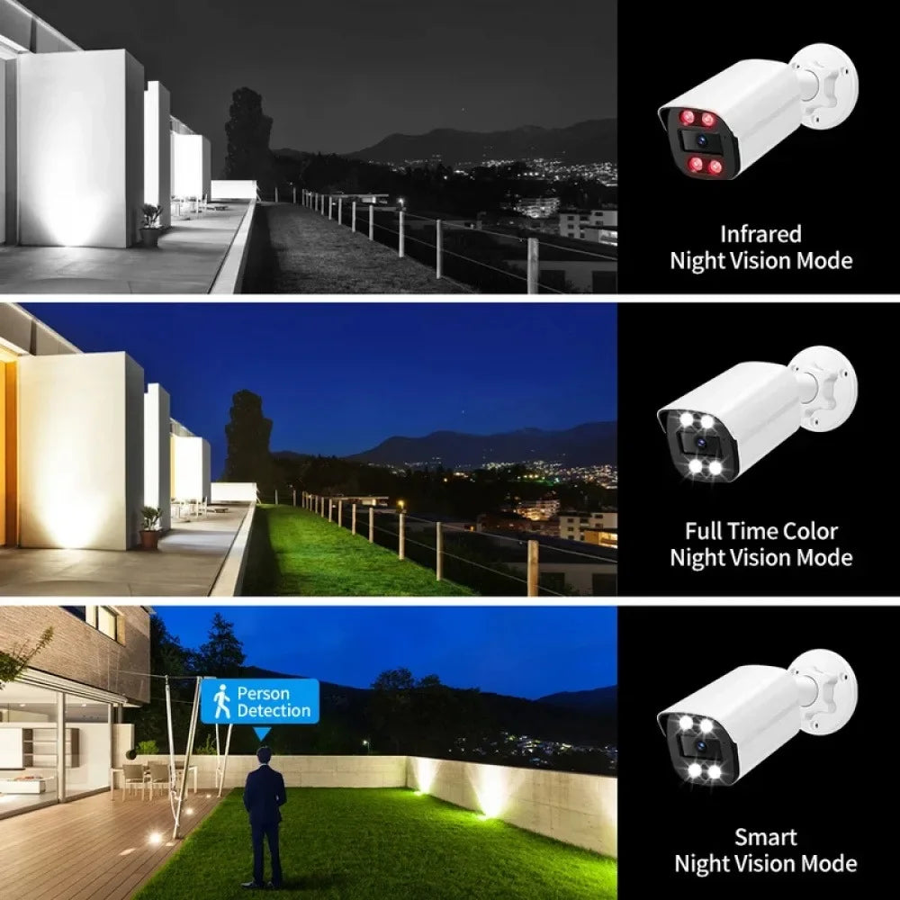 Caméra Dôme Extérieure 4K 8MP Avec Vision Nocturne