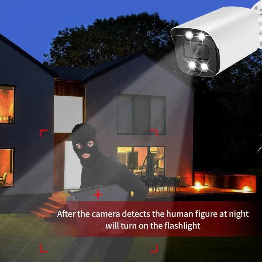 Caméra Dôme Extérieure 4K 8MP Avec Vision Nocturne Image