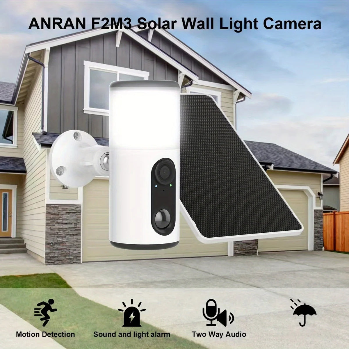 Caméra Extérieure Solaire Wi-Fi Avec Projecteur LED — photo 3