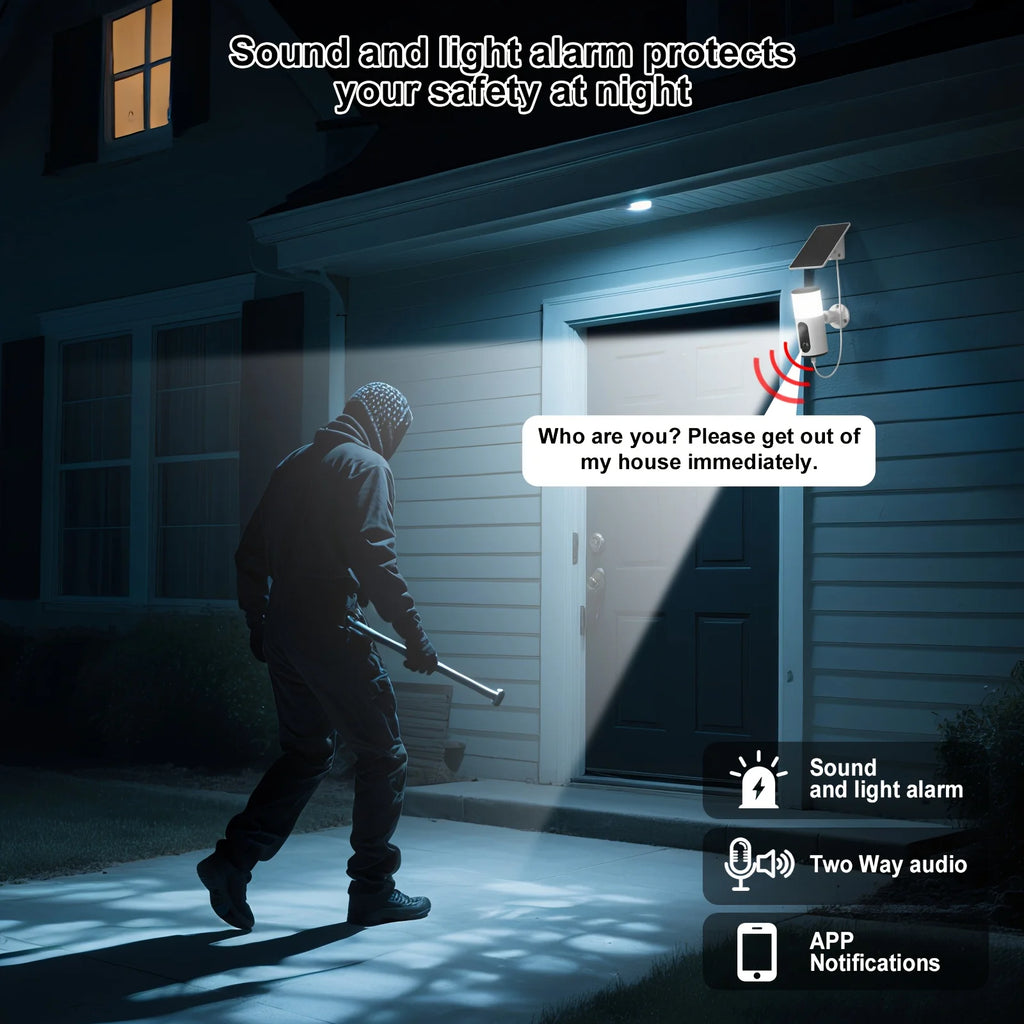 Caméra Extérieure Solaire Wi-Fi Avec Projecteur LED — photo 7
