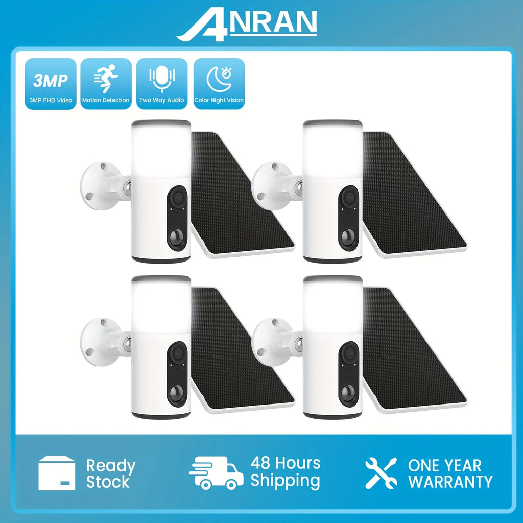 Caméra Extérieure Solaire Wi-Fi Avec Projecteur LED — 4 Blanc, photo 10