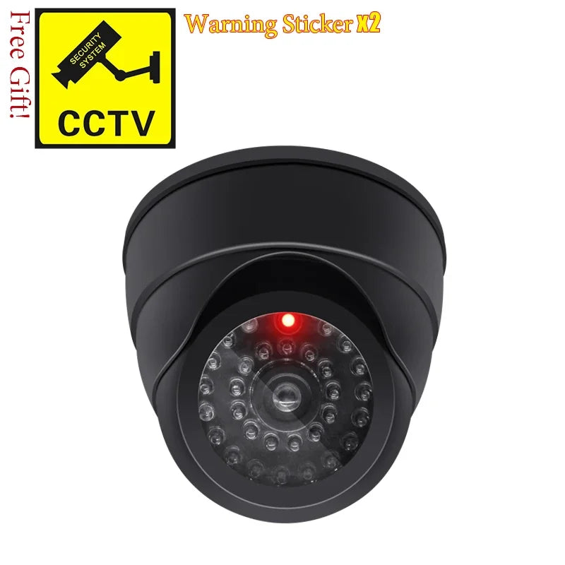 Caméra Factice de Sécurité avec LED Clignotante