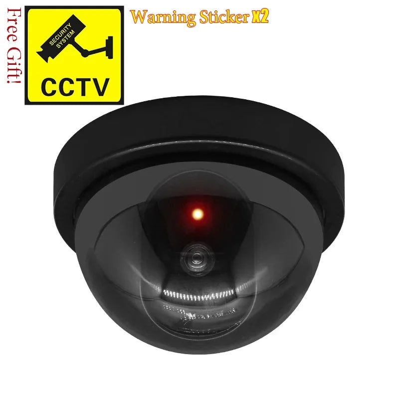 Caméra Factice de Sécurité avec LED Clignotante