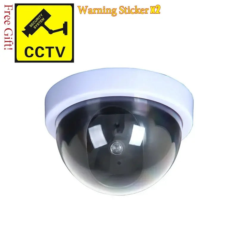 Caméra Factice de Sécurité avec LED Clignotante