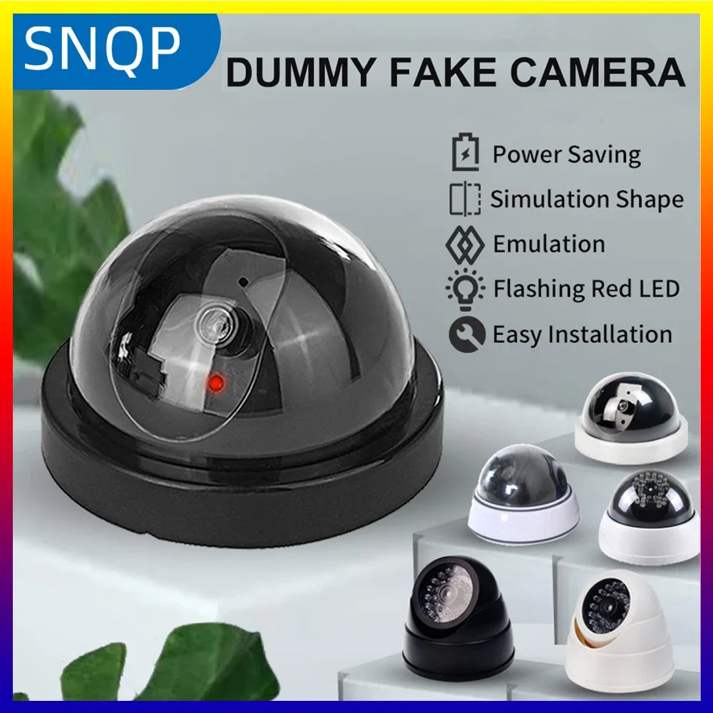 Caméra Factice Dôme Avec LED Rouge