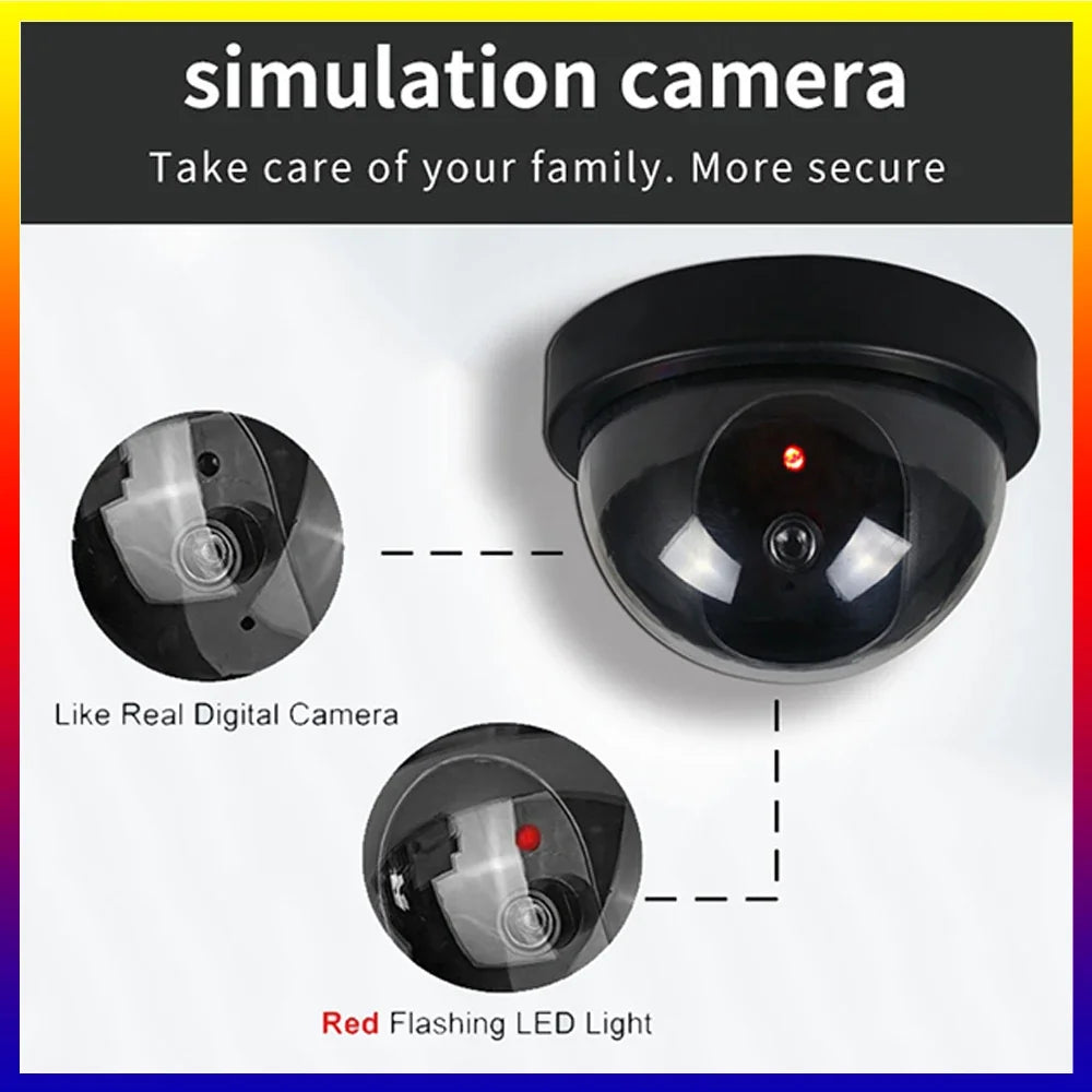 Caméra Factice Dôme Avec LED Rouge