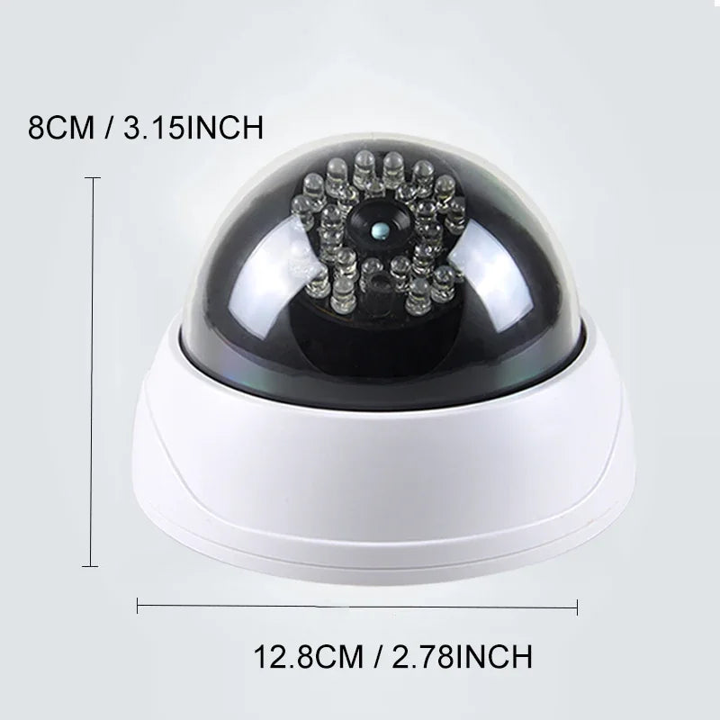 Caméra Factice Dôme Avec LED Rouge