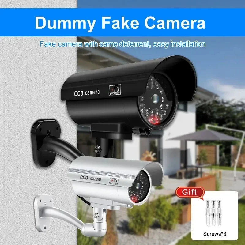 Caméra Factice Étanche avec LED Clignotantes
