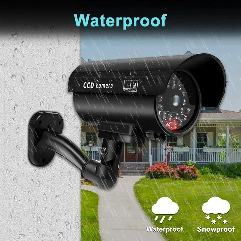Caméra Factice Étanche avec LED Clignotantes