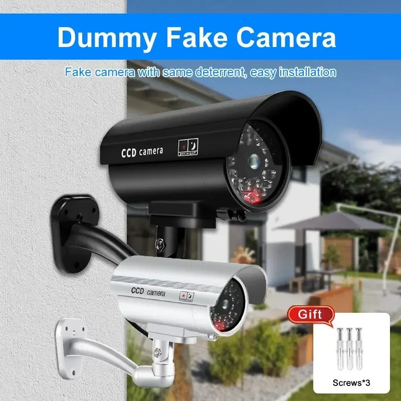 Caméra Factice Étanche avec LED Clignotantes
