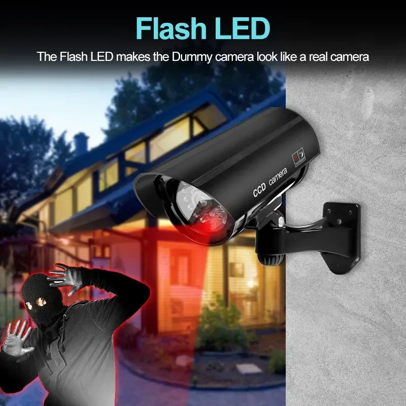 Caméra Factice Étanche avec LED Clignotantes
