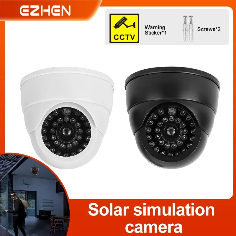 Caméra Factice LED De Sécurité Dôme Réaliste