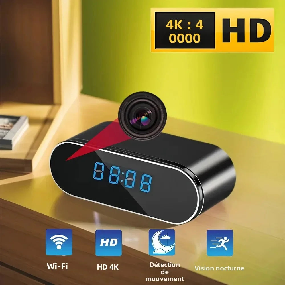Caméra Horloge WiFi Mini Avec Vision Nocturne