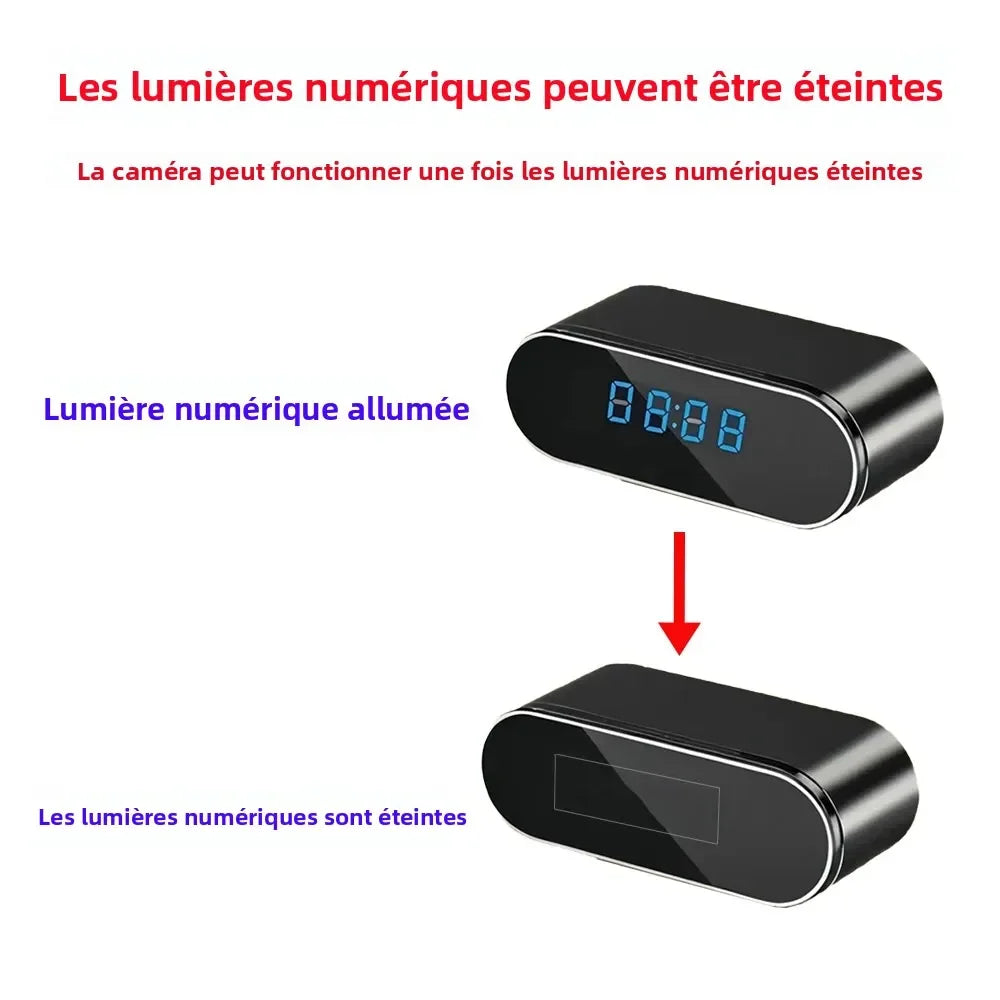 Caméra Horloge WiFi Mini Avec Vision Nocturne Image