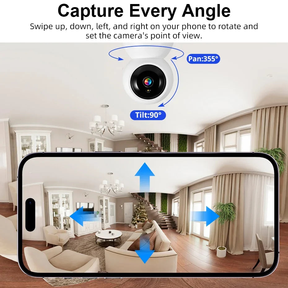 Caméra Intérieure Wi-Fi 5 MP avec Détection de Mouvement