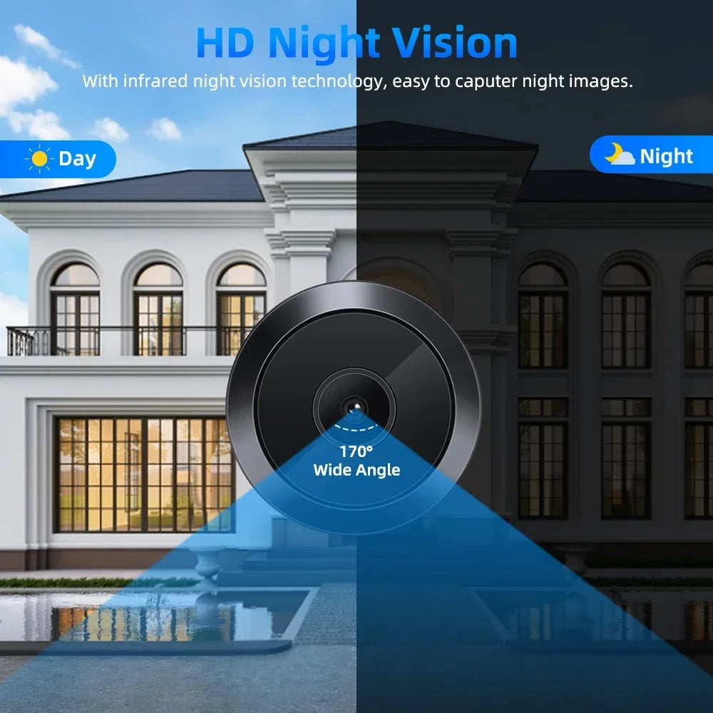 Caméra Judas Connectée Avec Vision Nocturne 1080P