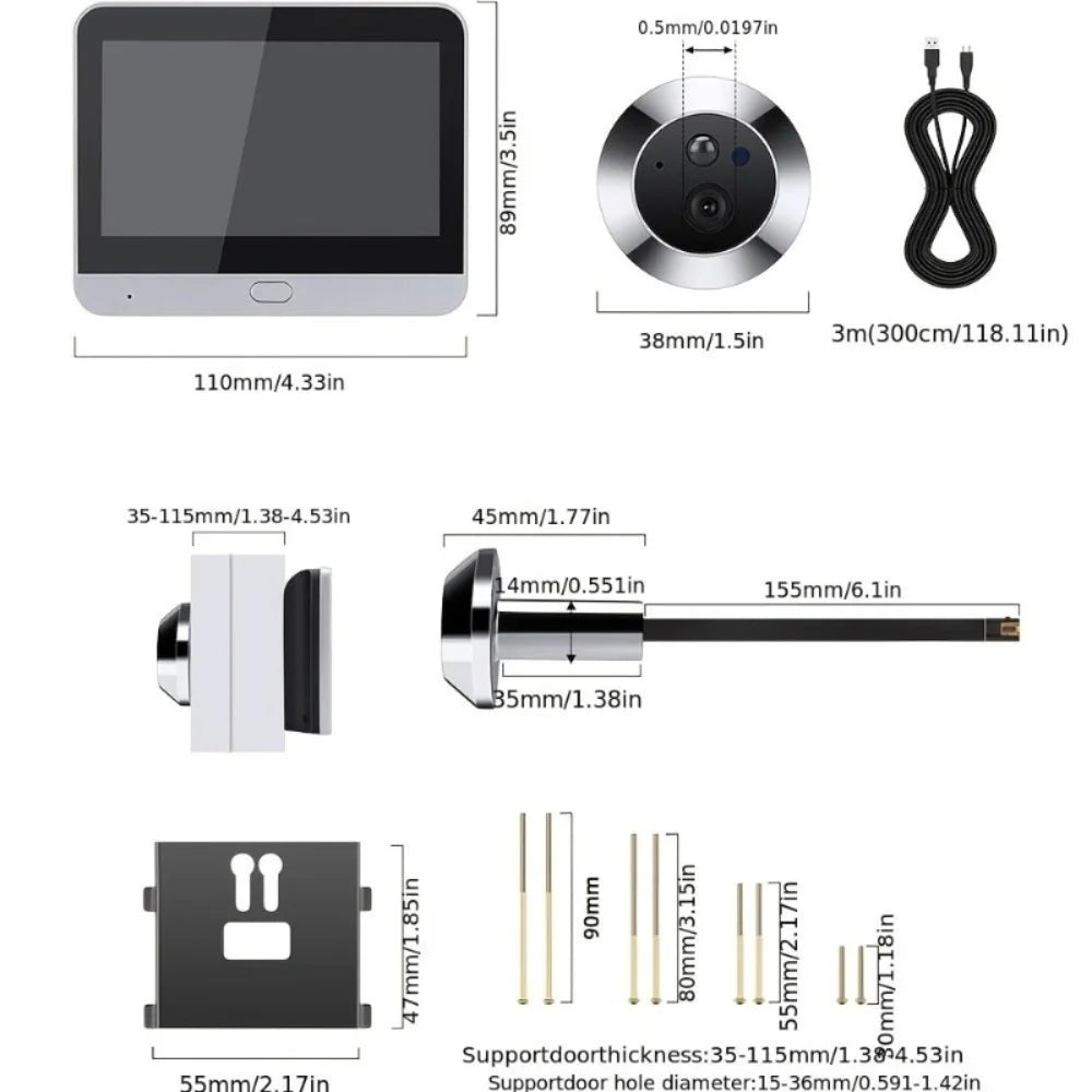 Caméra Judas WiFi 3MP avec Écran Intégré — photo 2