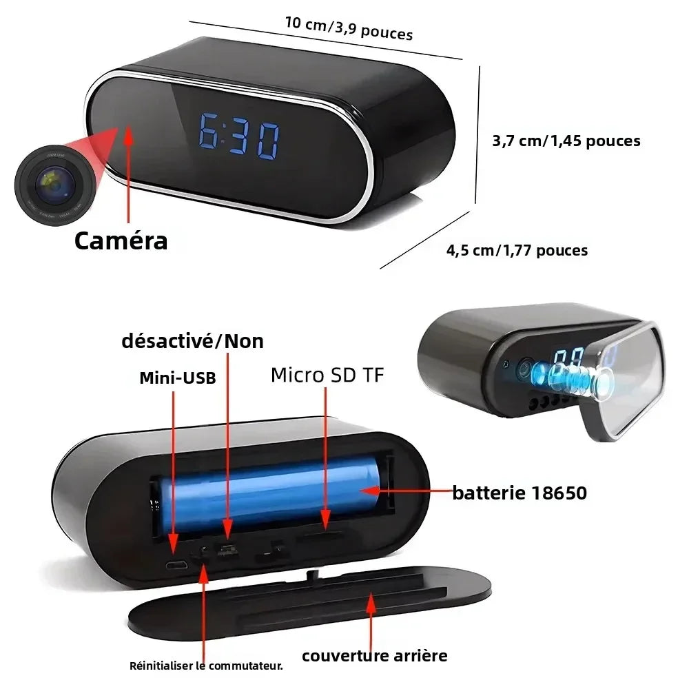 Caméra Mini WiFi Avec Vision Nocturne Et Détection