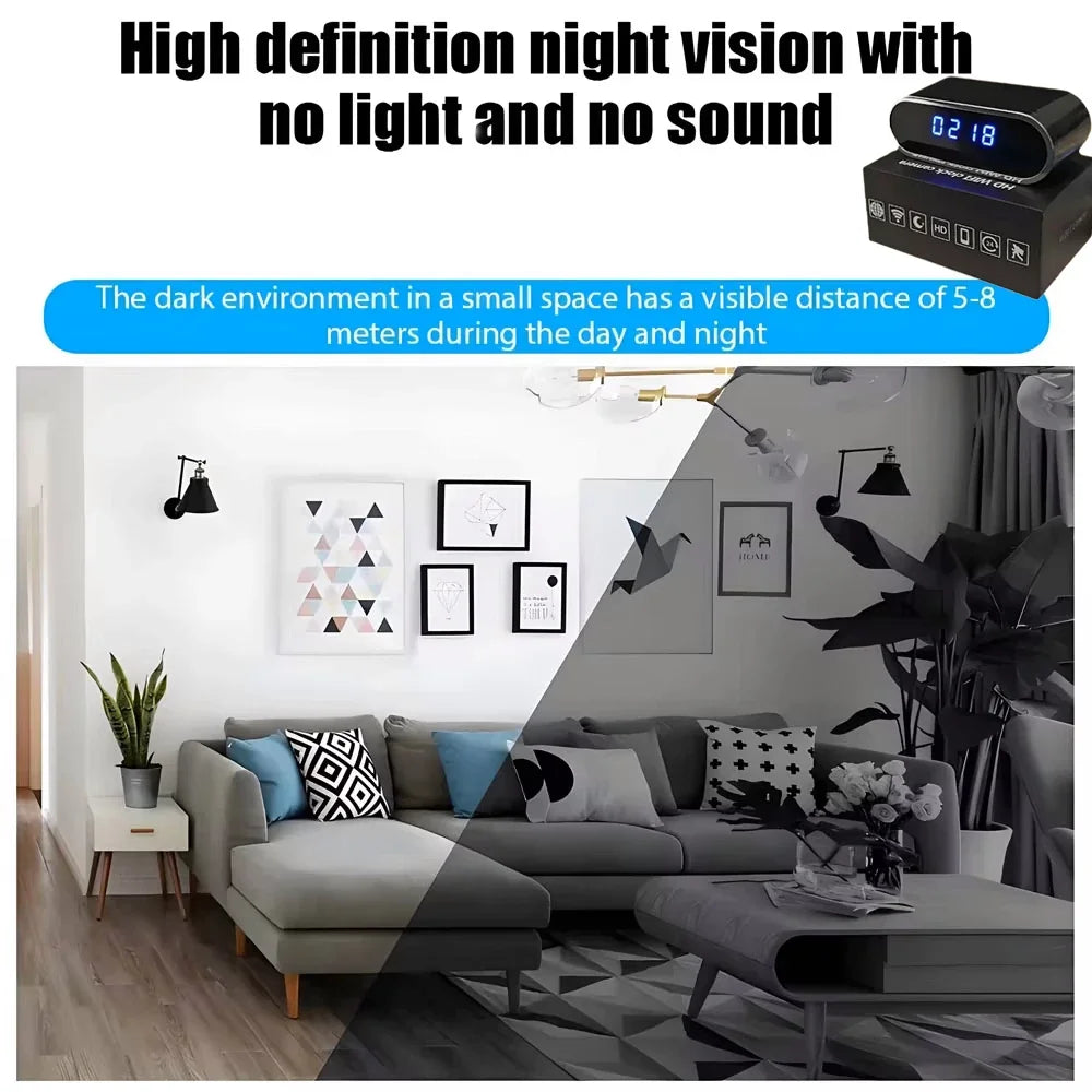 Caméra Mini WiFi Avec Vision Nocturne Et Détection