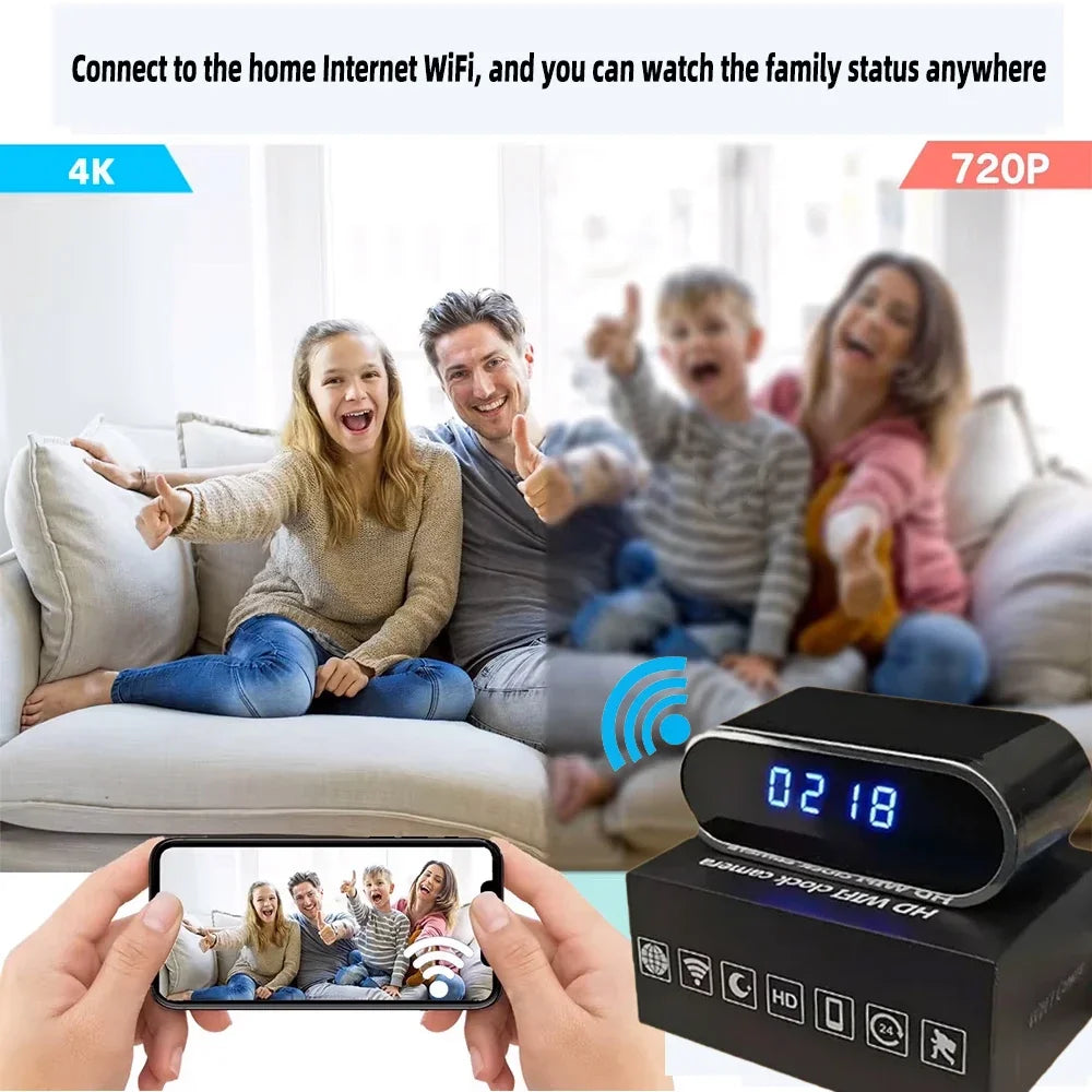 Caméra Mini WiFi Avec Vision Nocturne Et Détection