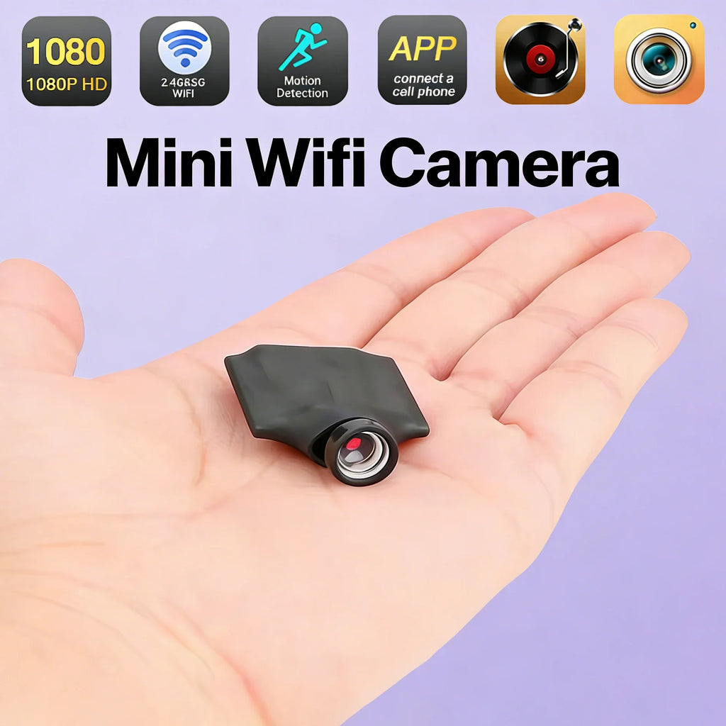 Caméra Miniature WiFi 1080P avec Détection de Mouvement