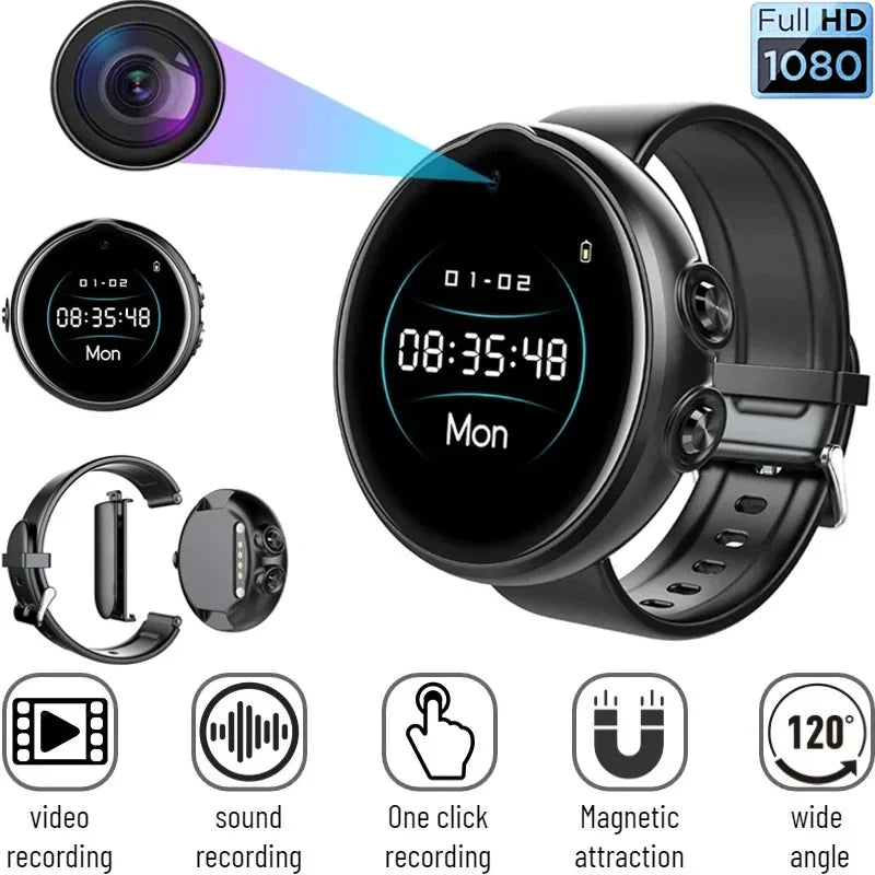 Caméra Montre Sport 1080P Avec Enregistreur Vocal