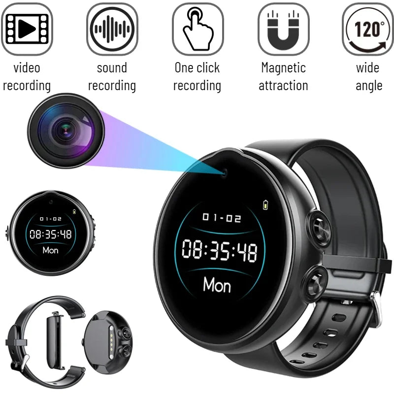 Caméra Montre Sport 1080P Avec Enregistreur Vocal