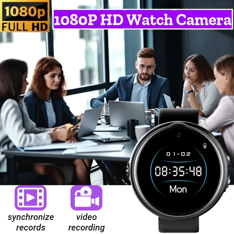 Caméra Montre Sport 1080P Avec Enregistreur Vocal