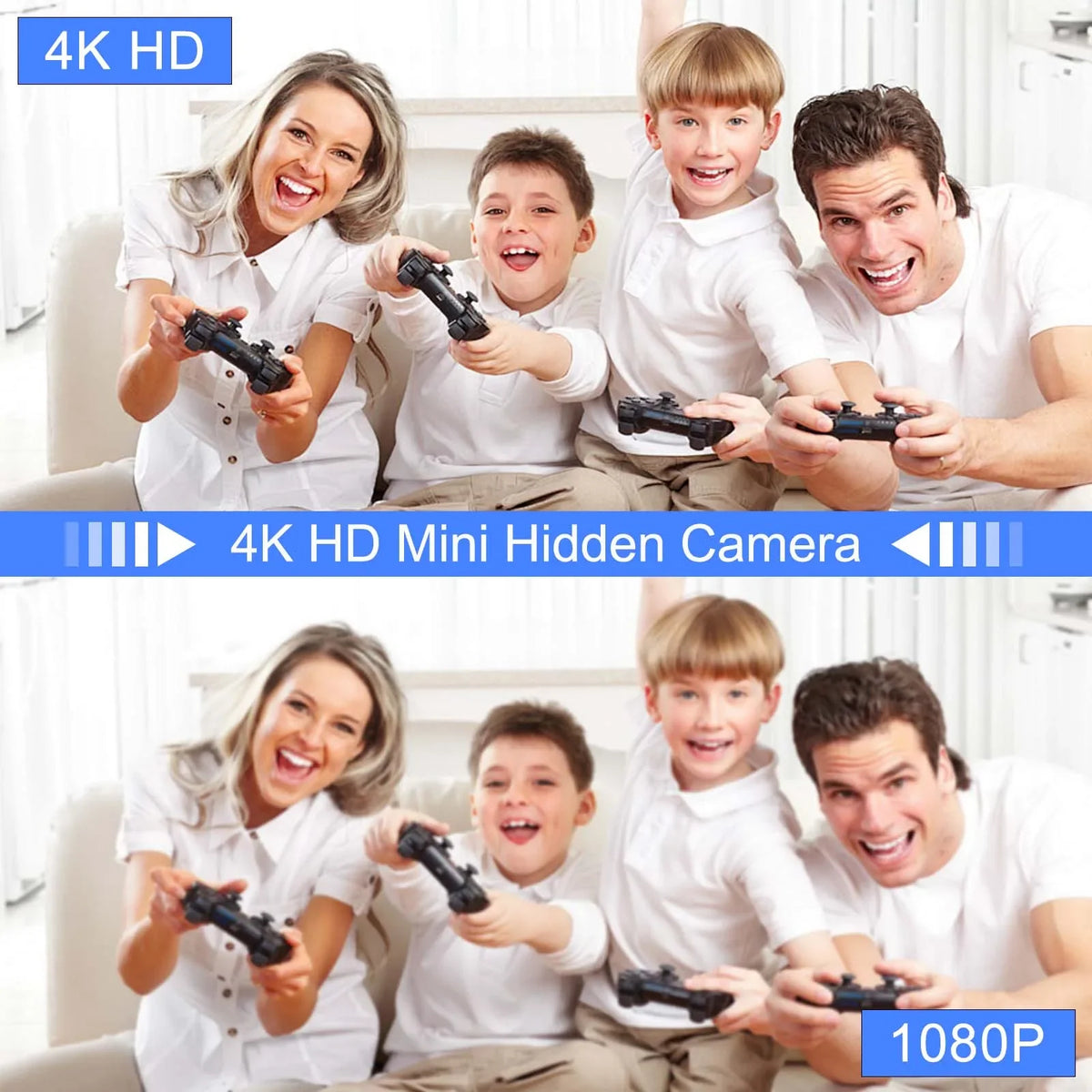 Caméra Réveil Connectée 4K avec Charge Sans Fil