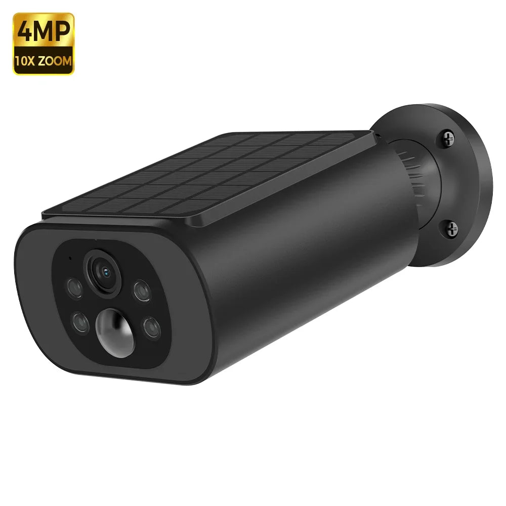 Caméra Solaire Extérieure WiFi 4MP Étanche IP67