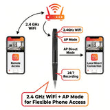Caméra Stylo Réseau 1080P Wi-Fi