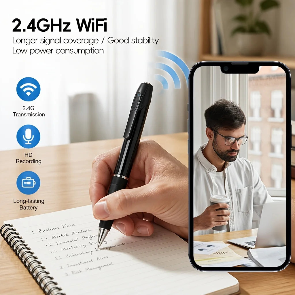 Caméra Stylo Réseau 1080P Wi-Fi — photo 8