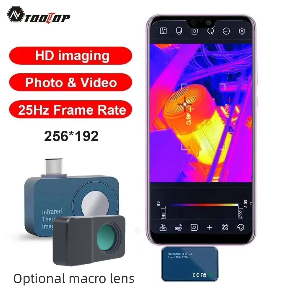 Caméra Thermique Portable USB-C Pour Diagnostic