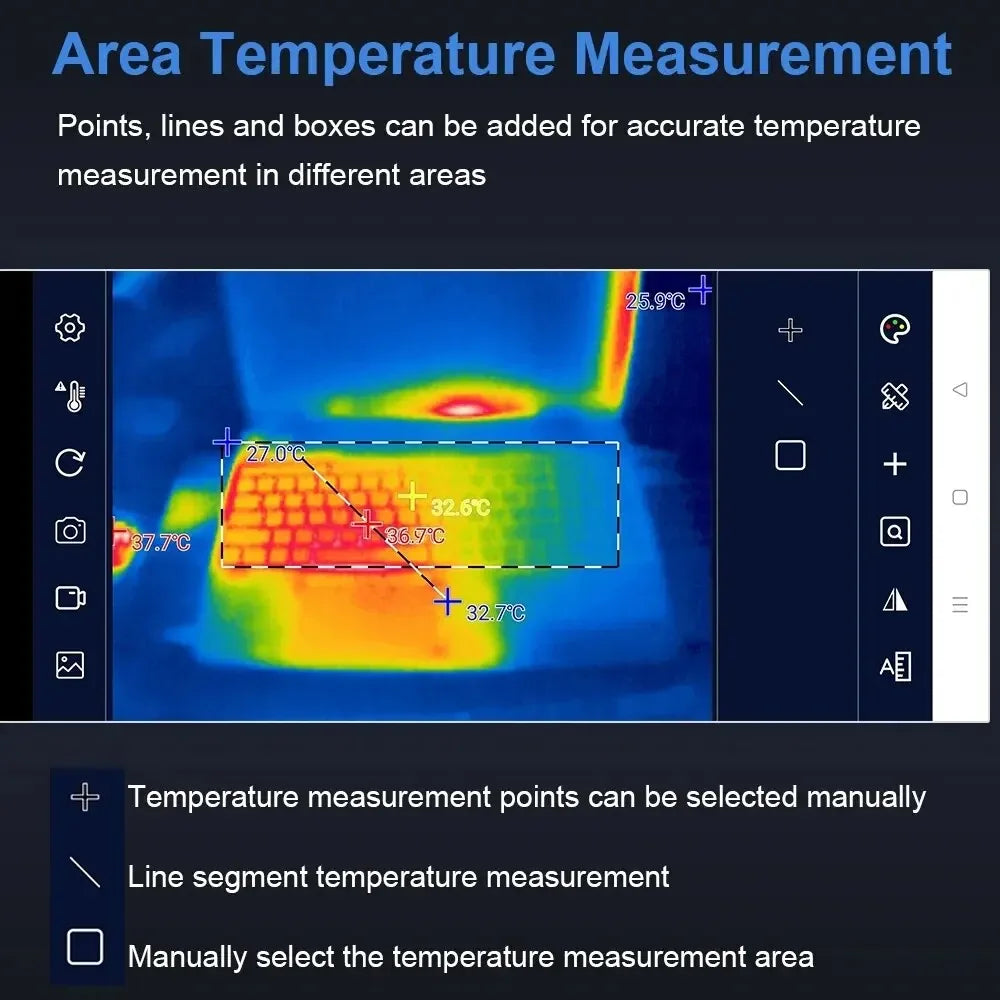 Caméra Thermique Portable USB-C Pour Diagnostic