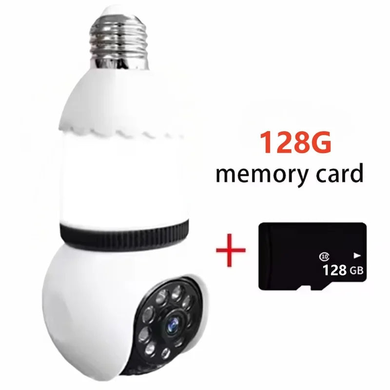Caméra WiFi E27 8MP avec Vision Nocturne Couleur