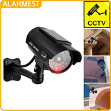 Fausse Caméra De Surveillance Solaire Avec LED Clignotante