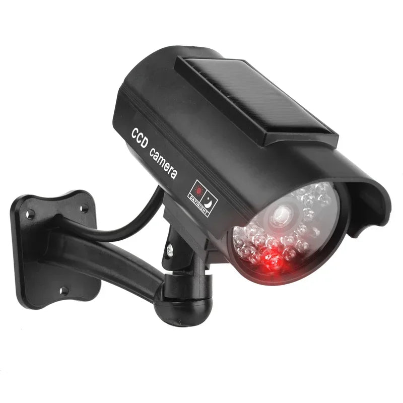 Fausse Caméra De Surveillance Solaire Avec LED Clignotante