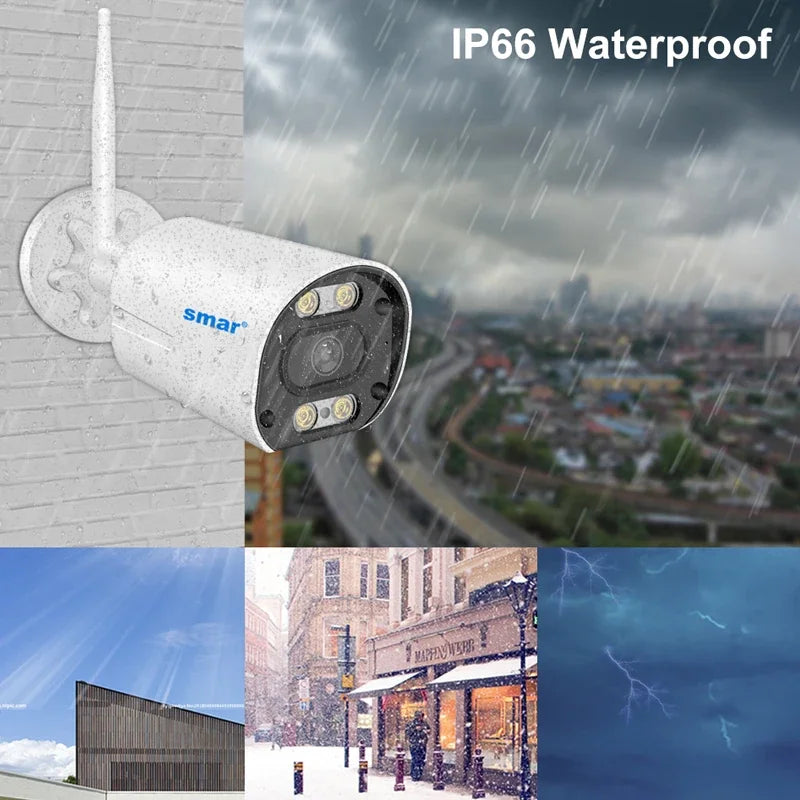 Kit Caméra de Surveillance WiFi 3MP 5MP NVR 8 Canaux