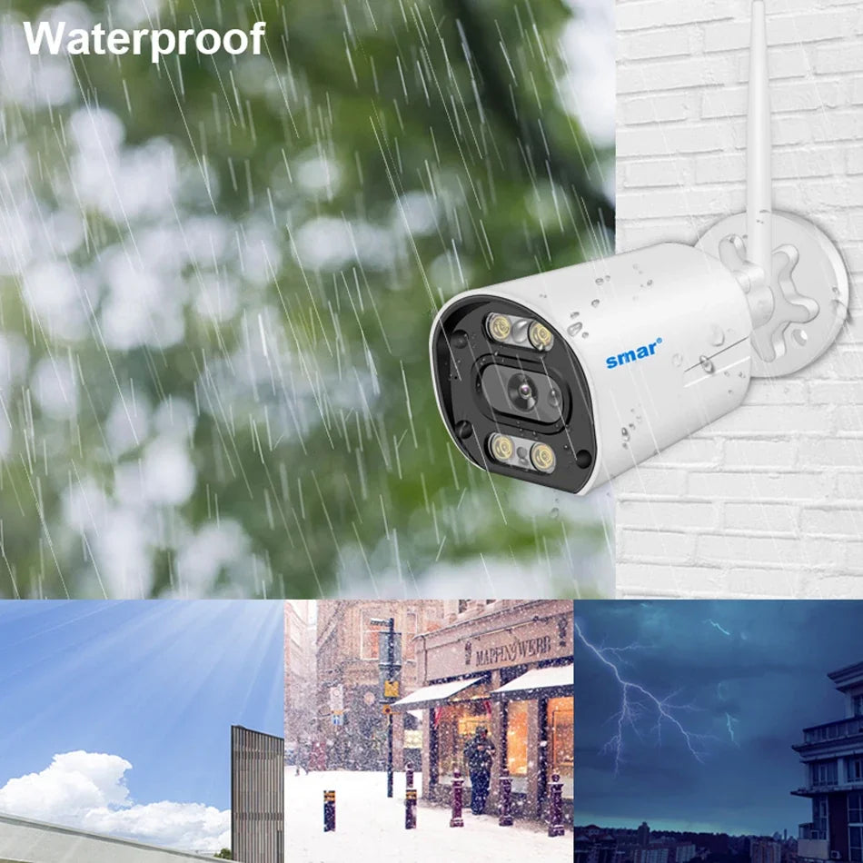 Kit Caméra de Surveillance WiFi 3MP 5MP NVR 8 Canaux
