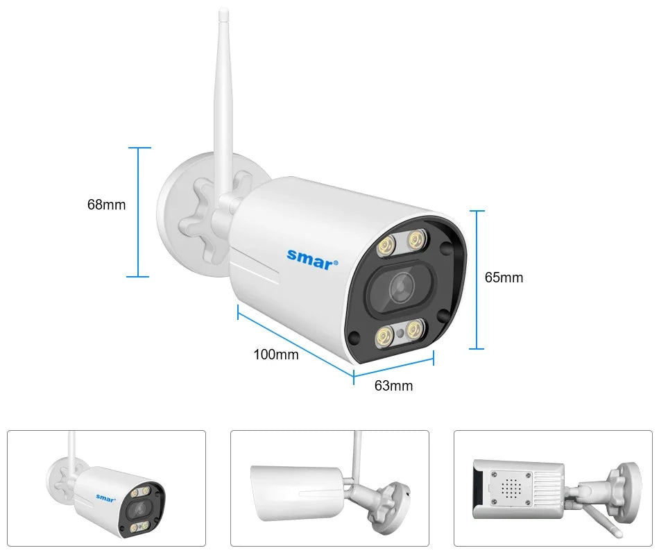 Kit Caméra de Surveillance WiFi 3MP 5MP NVR 8 Canaux
