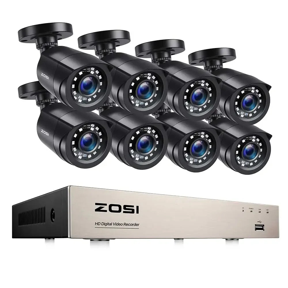 Kit Caméras De Surveillance 8 Canaux Avec Détection Intelligente Image