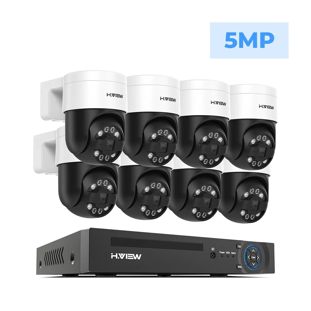 Kit Caméras De Surveillance Extérieure PTZ 4K PoE